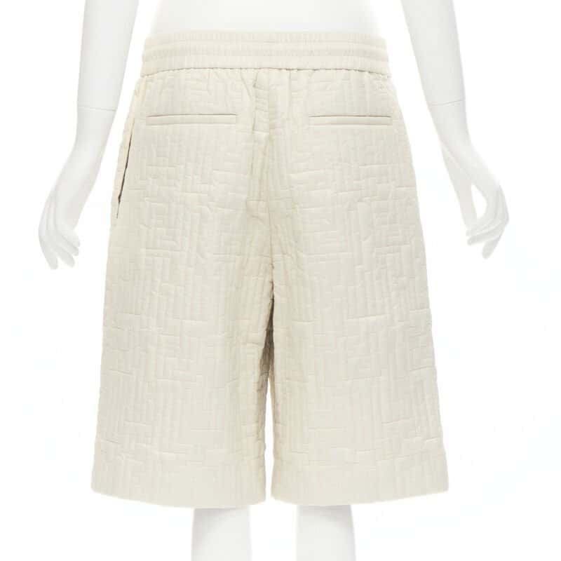 Fendi Zucca Nylon Shorts Beige Never worn, with tag - Box View