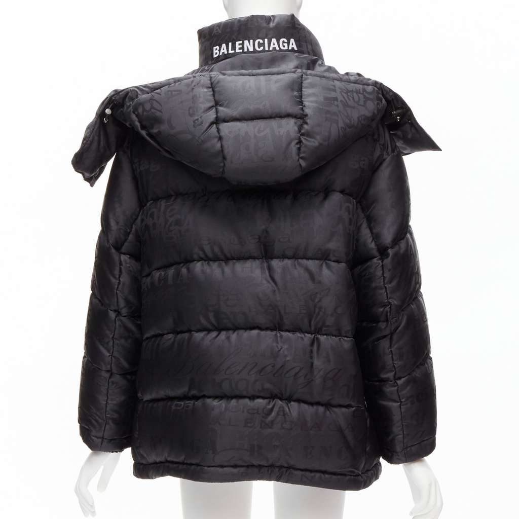 Balenciaga Black Swing Puffer Black Polyester Never worn, with tag - Box View