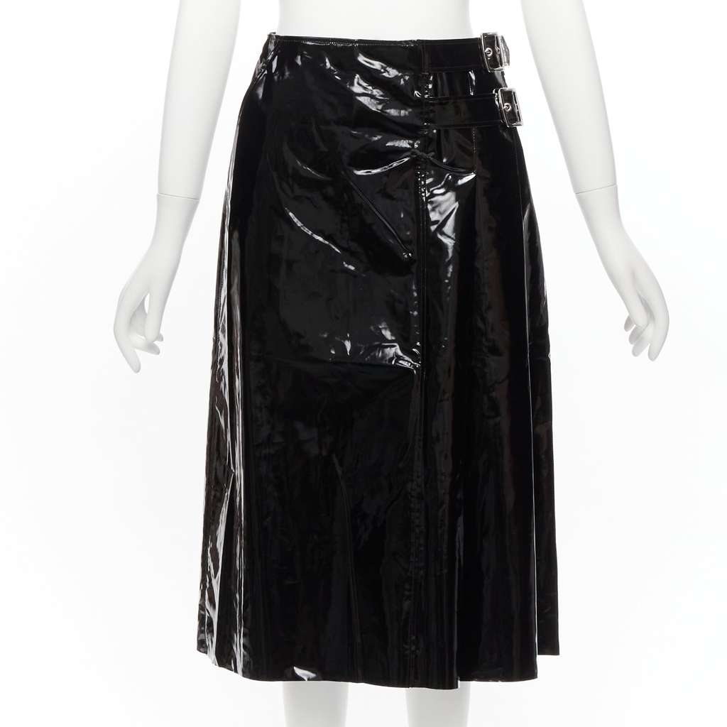 Gucci Punk Kilt Skirt Black Cotton Very good - Front View