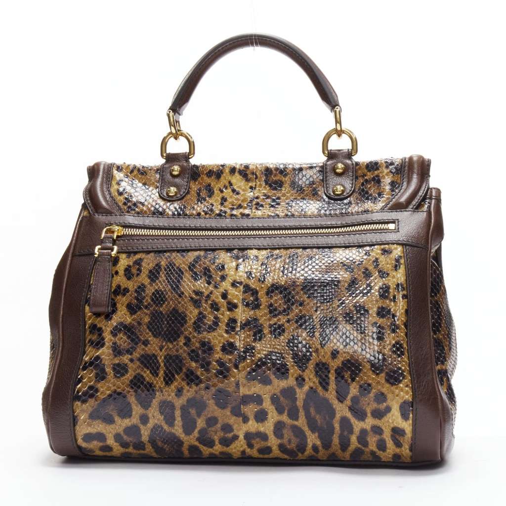 Dolce & Gabbana Sicily Brown Leather Very good - Box View