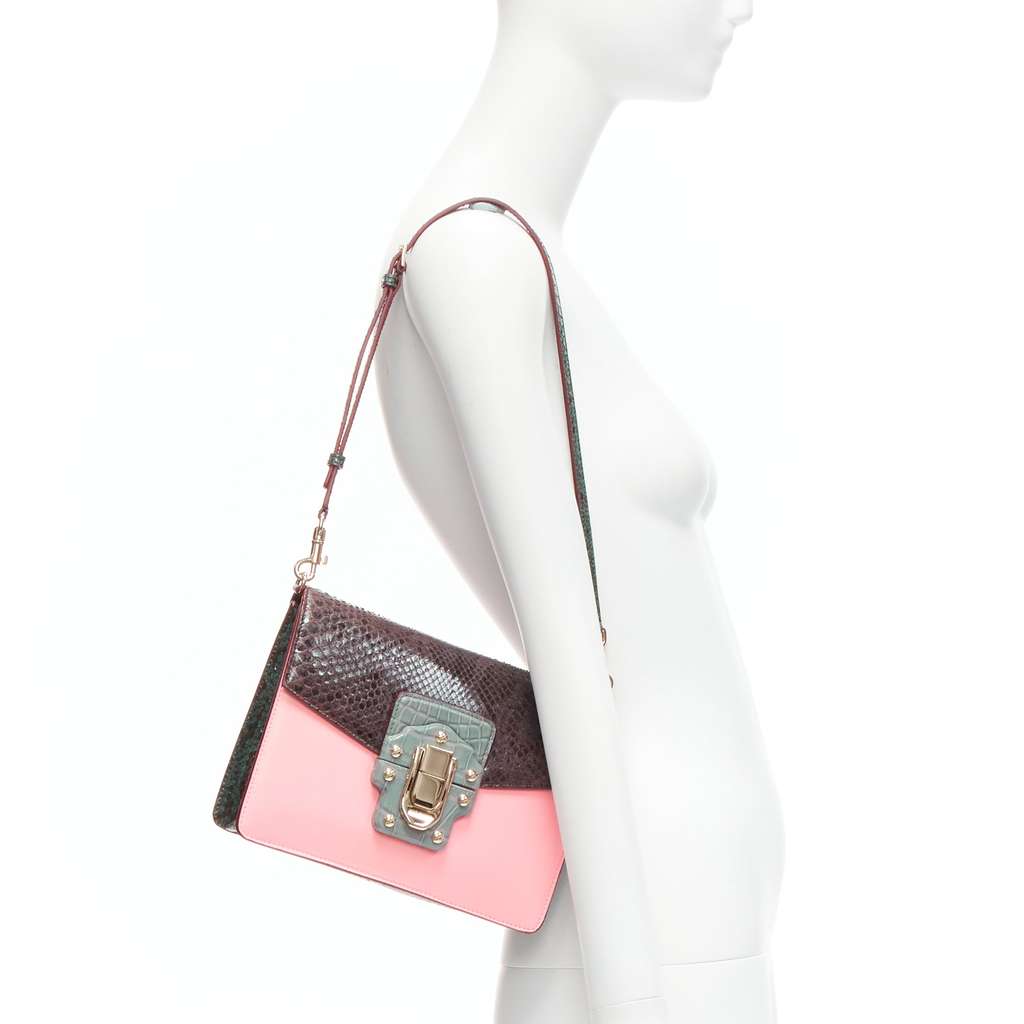 Dolce & Gabbana Lucia Pink Leather Very good - Back View
