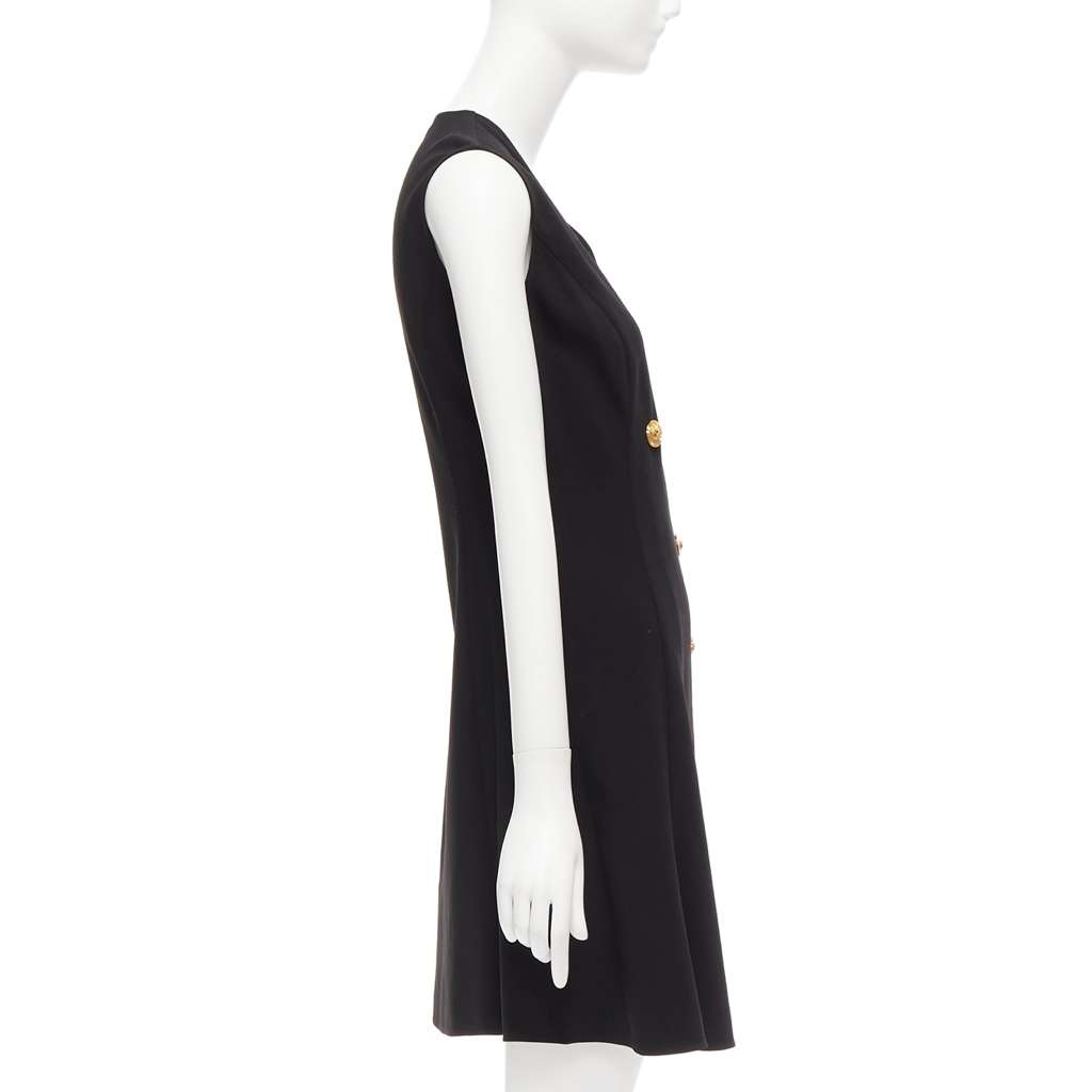 Versace Barocco Dress Black Viscose Never worn - Model View