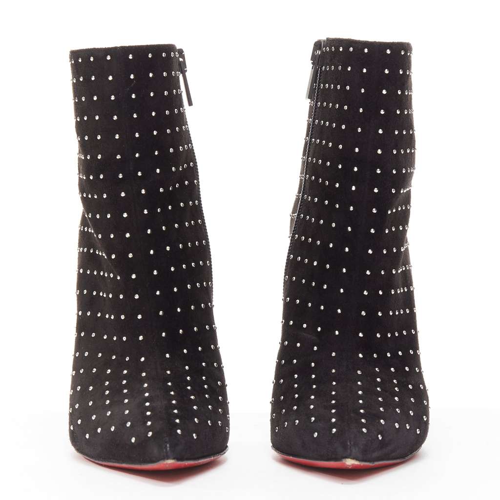 Christian Louboutin So Kate Booty Black Suede Never worn - Inside View