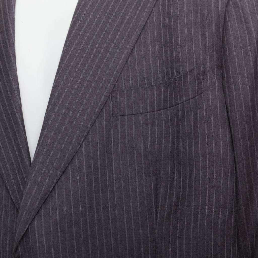 Tom Ford Pinstripe Flap Blazer Grey Wool Never worn - Back View