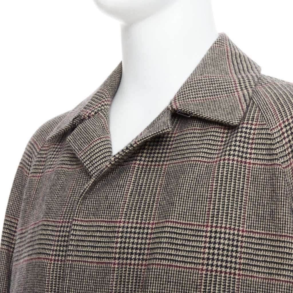 Loro Piana Green Herringbone Coat Beige Cashmere Never worn - Back View