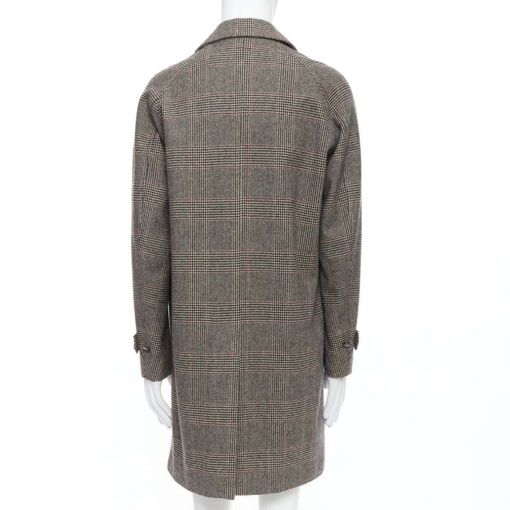 Loro Piana Green Herringbone Coat Beige Cashmere Never worn - Box View