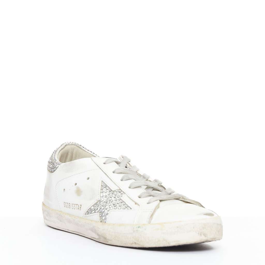 Golden Goose Super Star White Leather Very good condition - Back View