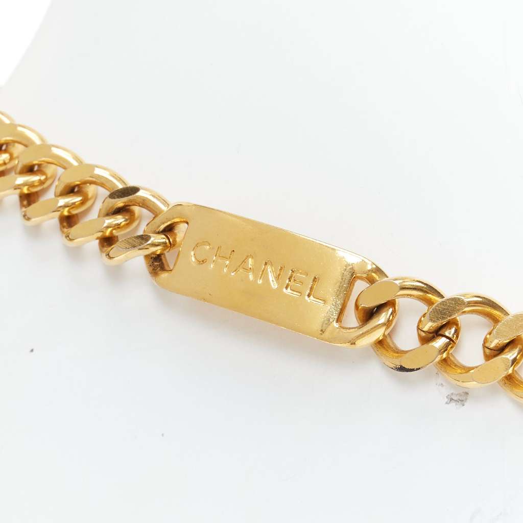 Chanel CC Coin Chain Belt Gold Metal Very good - Back View