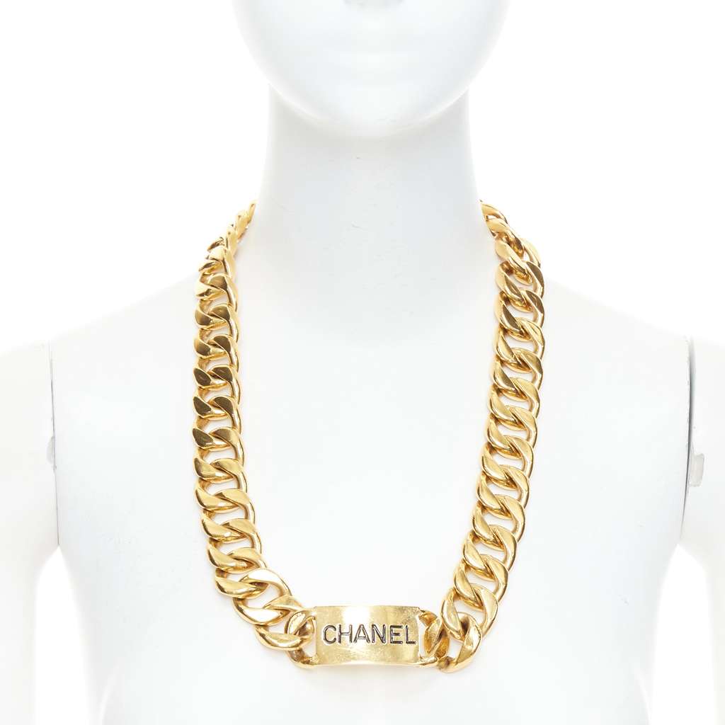 Chanel Logo Grid Platform Boots Gold Metal Good - Back View