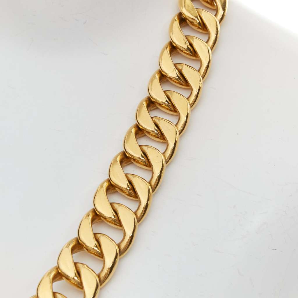 Chanel Logo Grid Platform Boots Gold Metal Good - Inside View