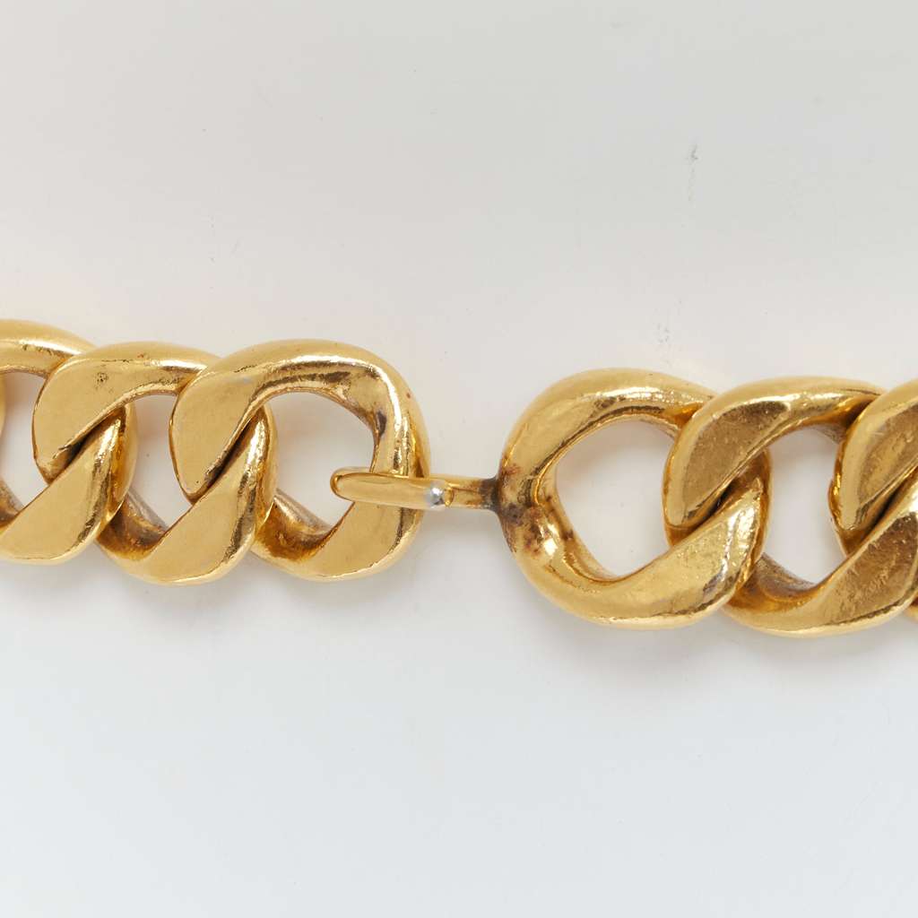 Chanel Logo Grid Platform Boots Gold Metal Good - Box View