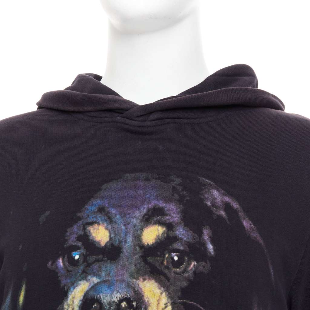 Givenchy Rottweiler Hoodie Black Cotton Fair condition - Back View