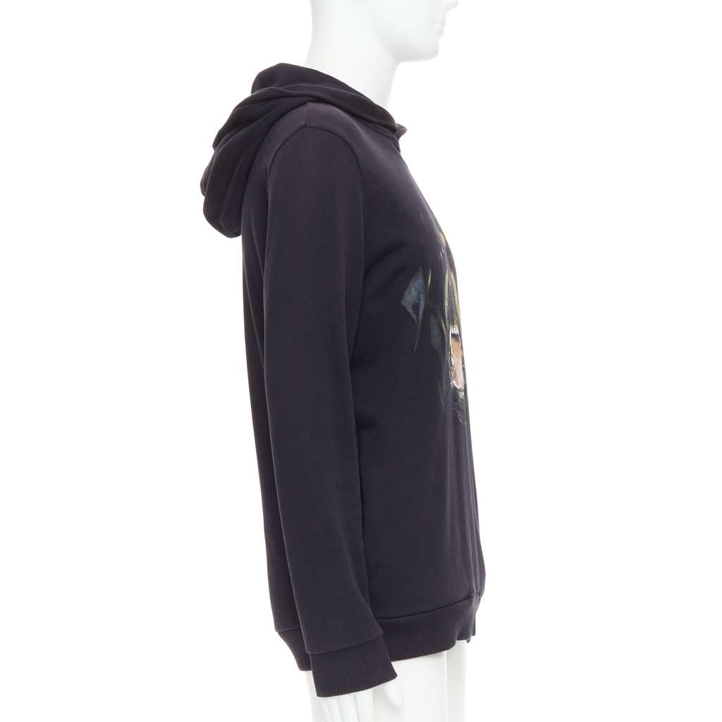 Givenchy Rottweiler Hoodie Black Cotton Fair condition - Model View