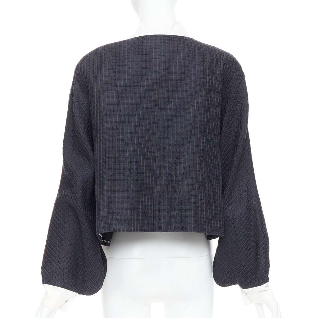 Chanel Silk Cotton Jacket Navy Silk Fair - Box View