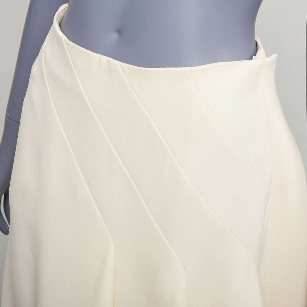Dior Bias Cut Skirt Beige Wool Fair - Back View