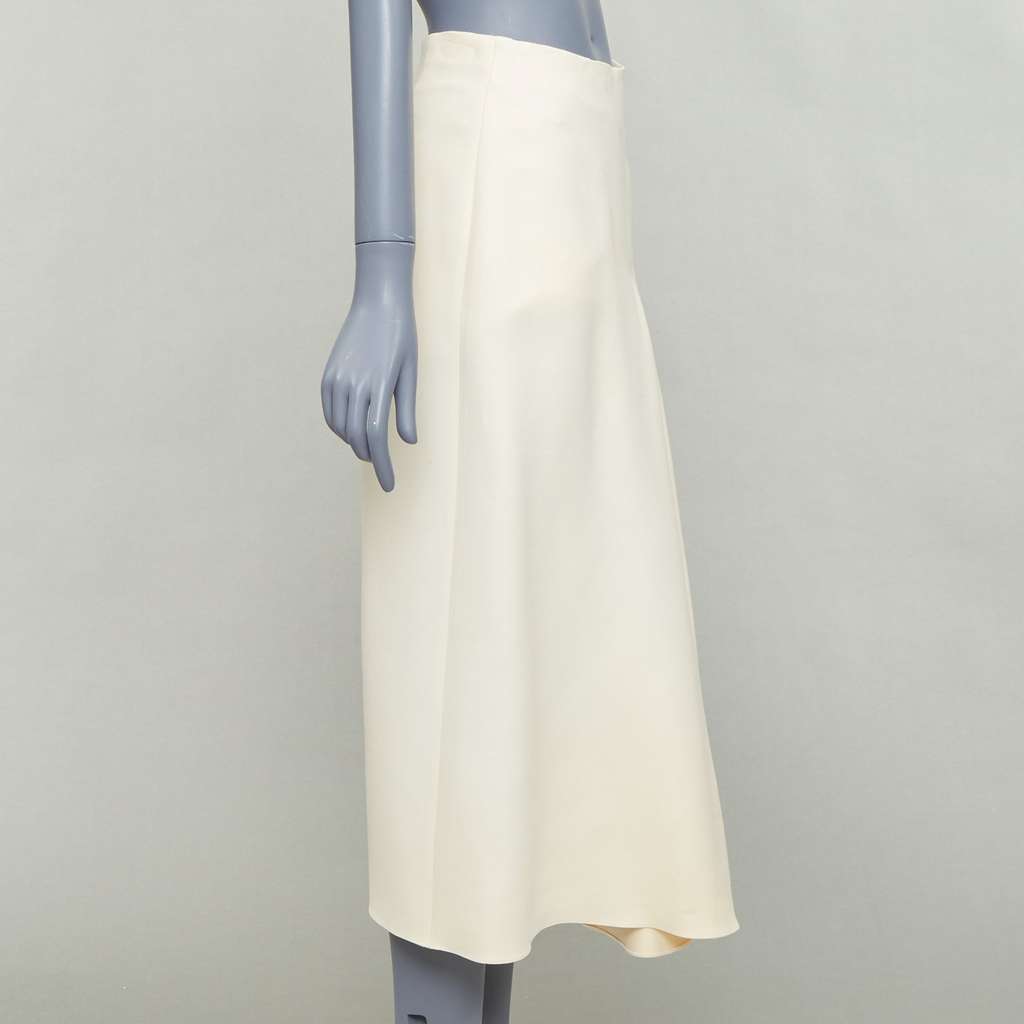 Dior Bias Cut Skirt Beige Wool Fair - Model View