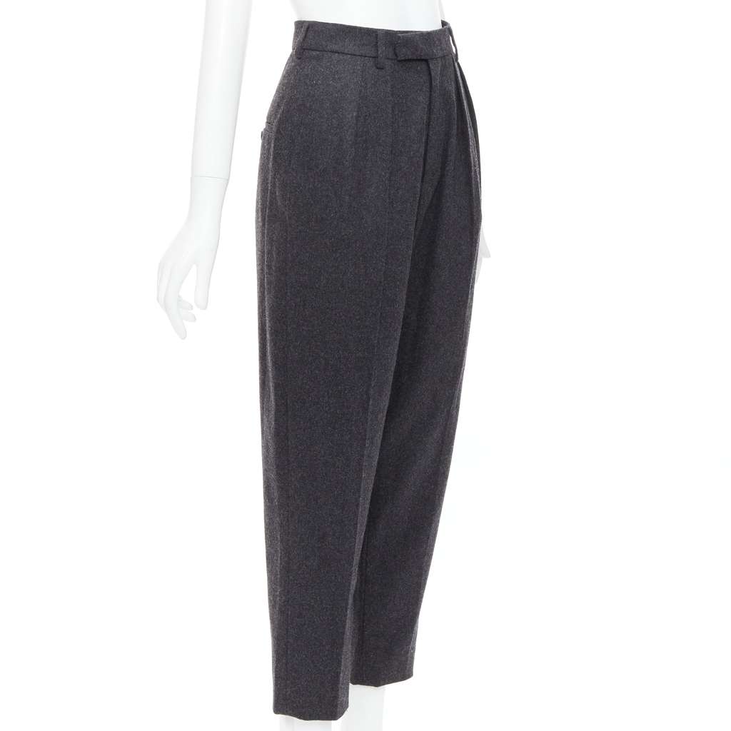 Celine Double Pleat Pants Grey Wool Never worn, with tag - Inside View
