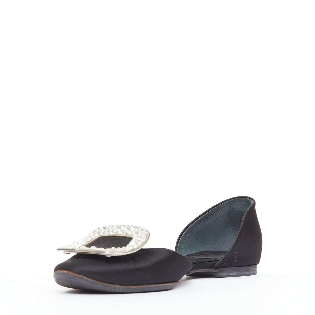 Roger Vivier Chips Strass Black Silk Very good - Model View