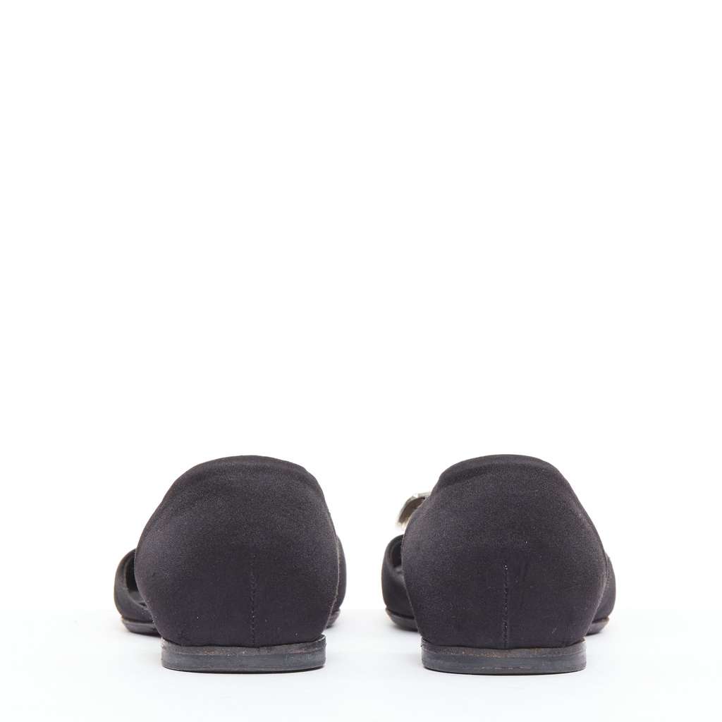Roger Vivier Chips Strass Black Silk Very good - Box View