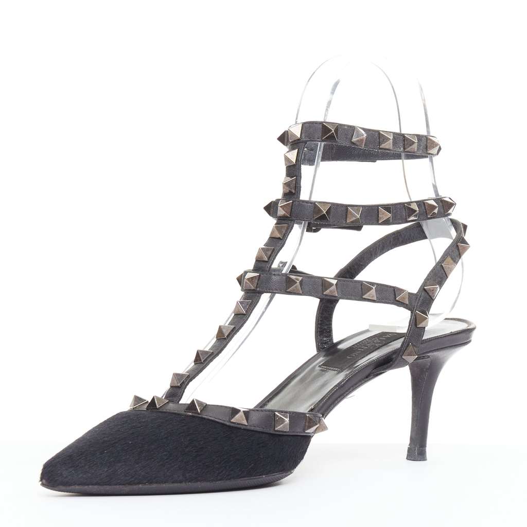 Valentino Rockstud Noir Black Good - Model View