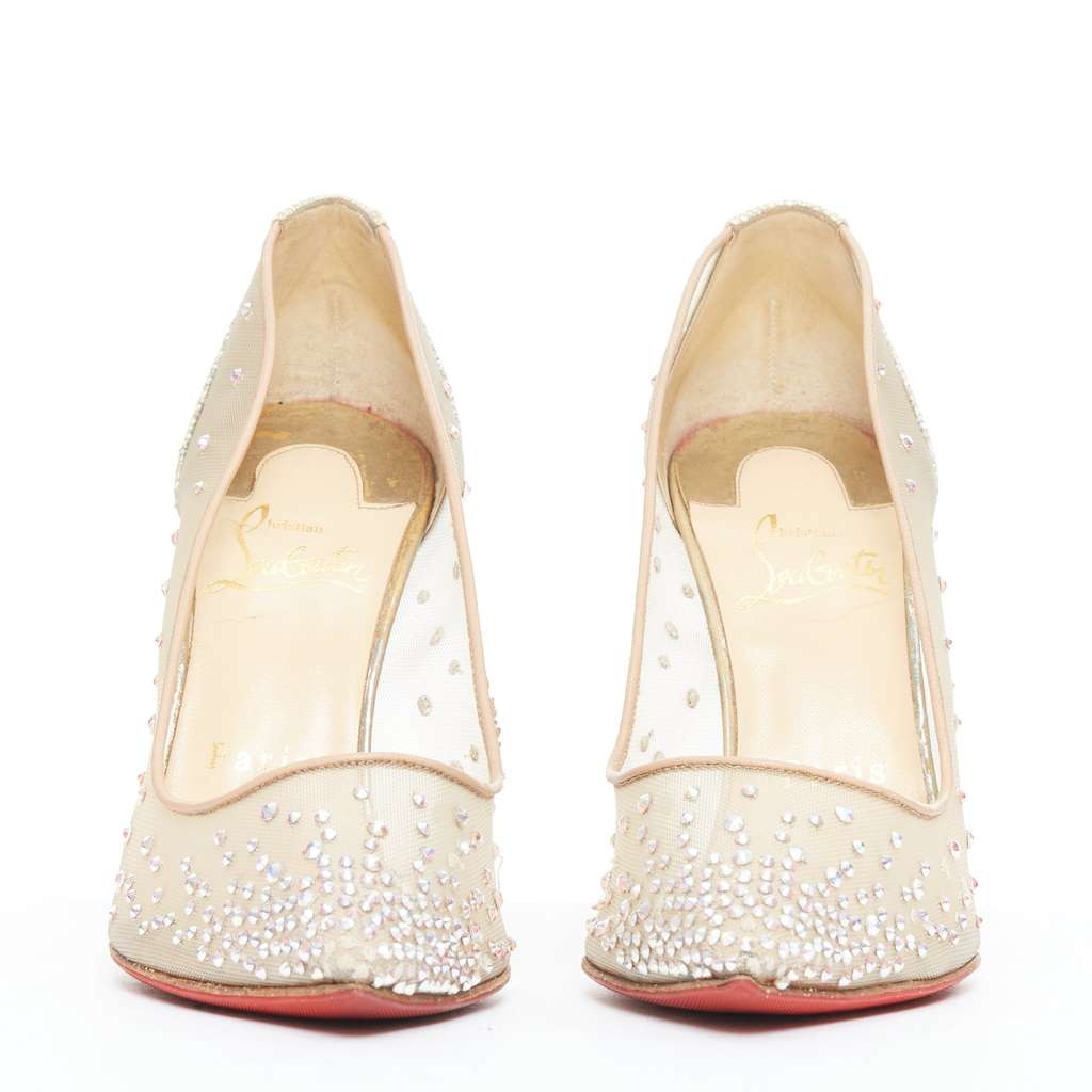 Christian Louboutin Follies 100 Beige Good condition - Inside View