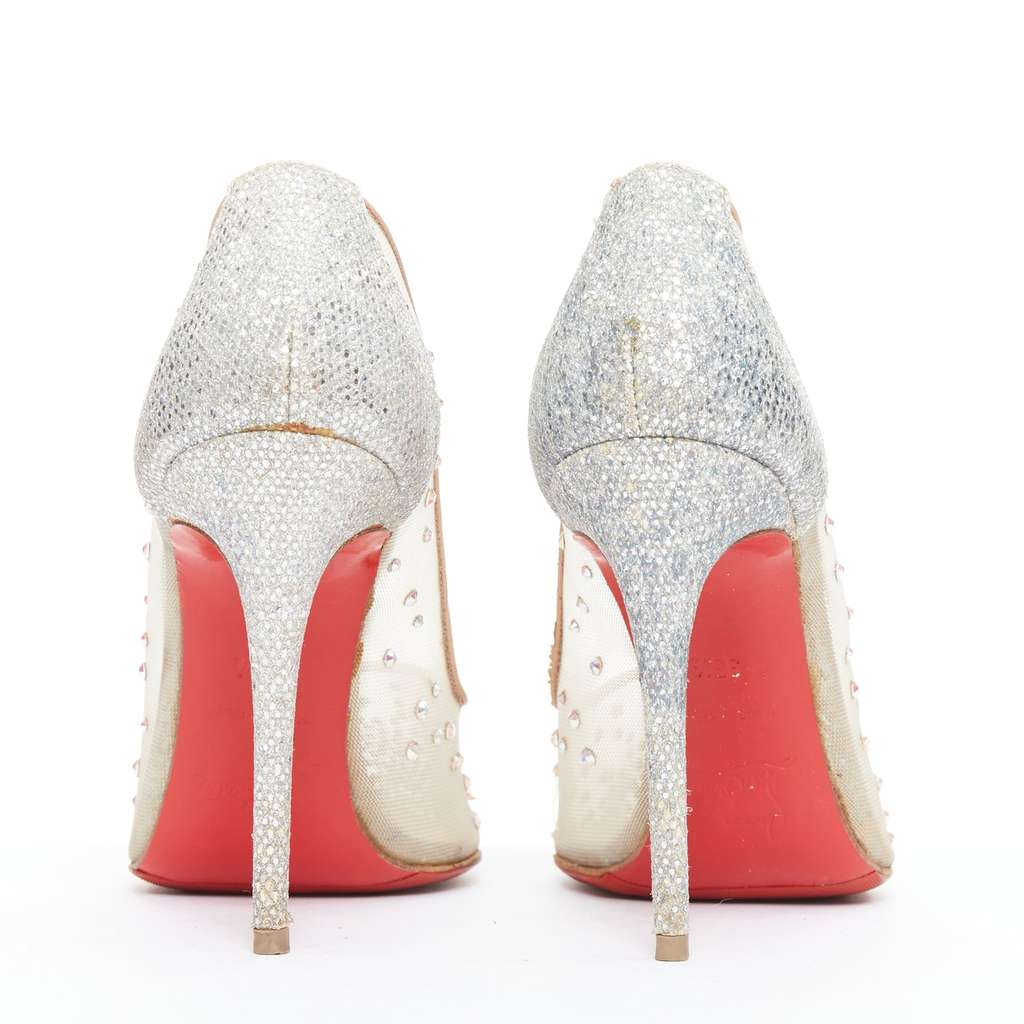 Christian Louboutin Follies 100 Beige Good condition - Box View