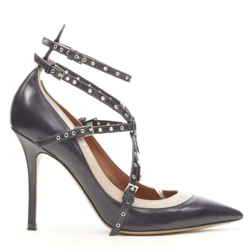 Valentino Garavani Grommet Harness Pumps Black Leather Very good - Inside View