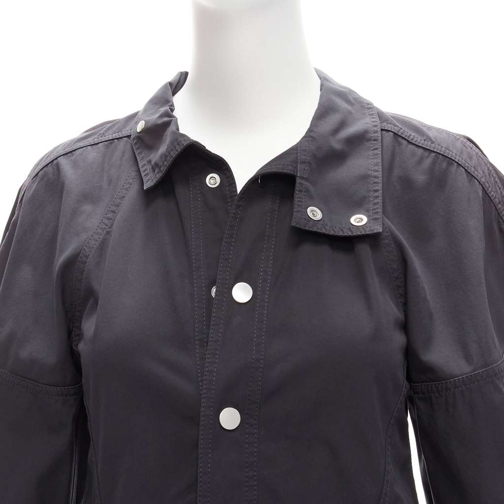 Bottega Veneta 3D Snap Shirt Black Cotton Good - Back View