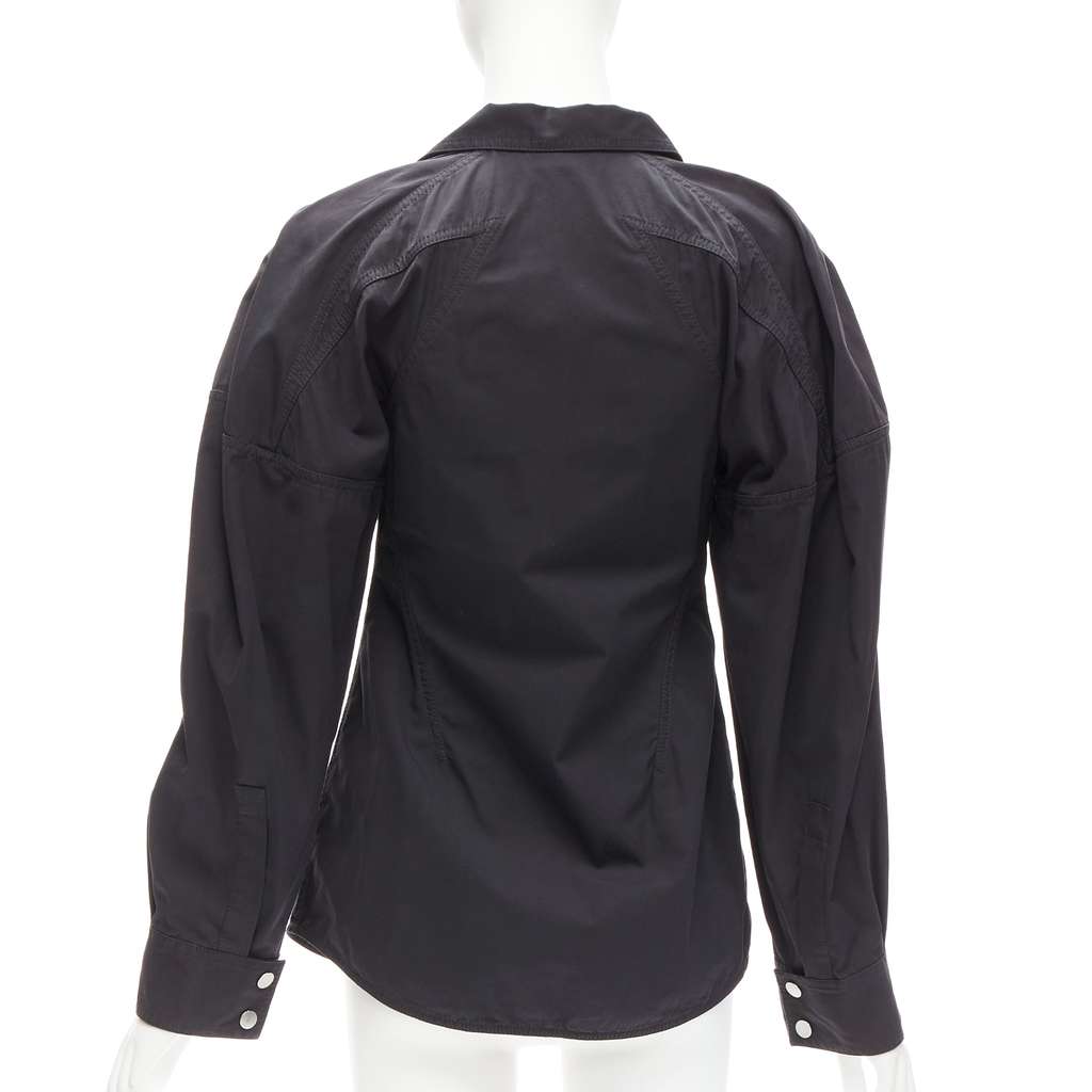 Bottega Veneta 3D Snap Shirt Black Cotton Good - Box View