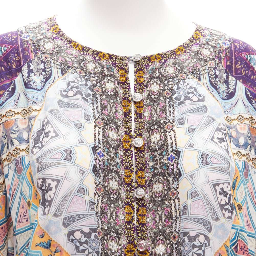 Camilla Floral Print Dress MultiColor Silk Never worn - Back View