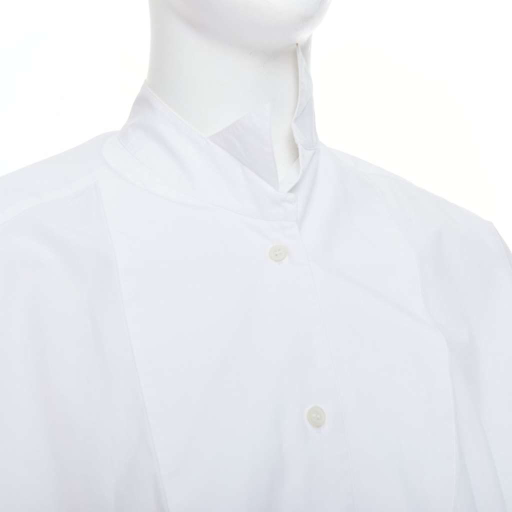 Loewe Asymmetric Boxy Shirt White Cotton Good - Back View