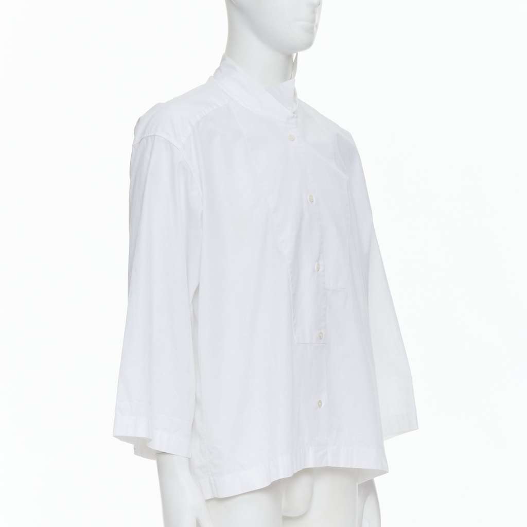 Loewe Asymmetric Boxy Shirt White Cotton Good - Inside View