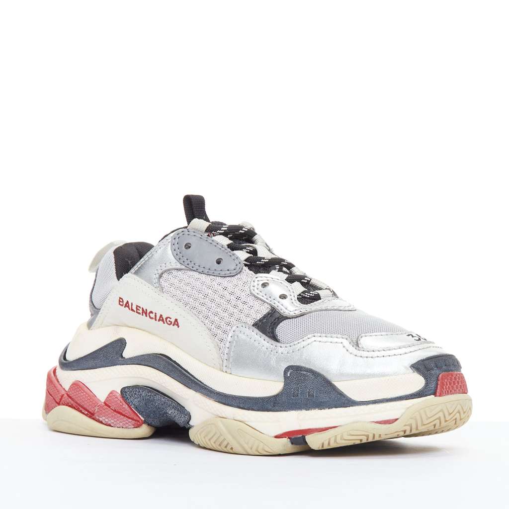 Balenciaga Triple S MultiColor Leather Good condition - Back View