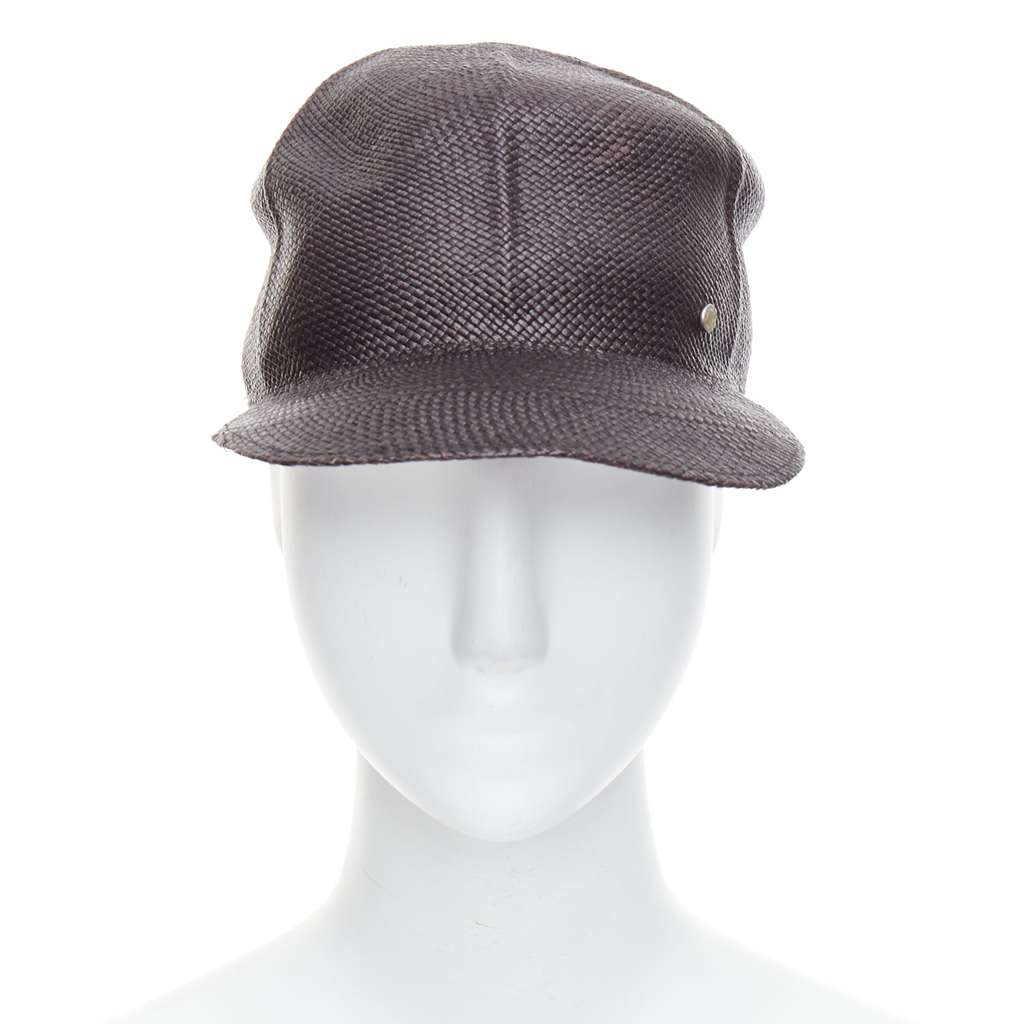 Hermès Black Panama Hat Black Never worn - Inside View