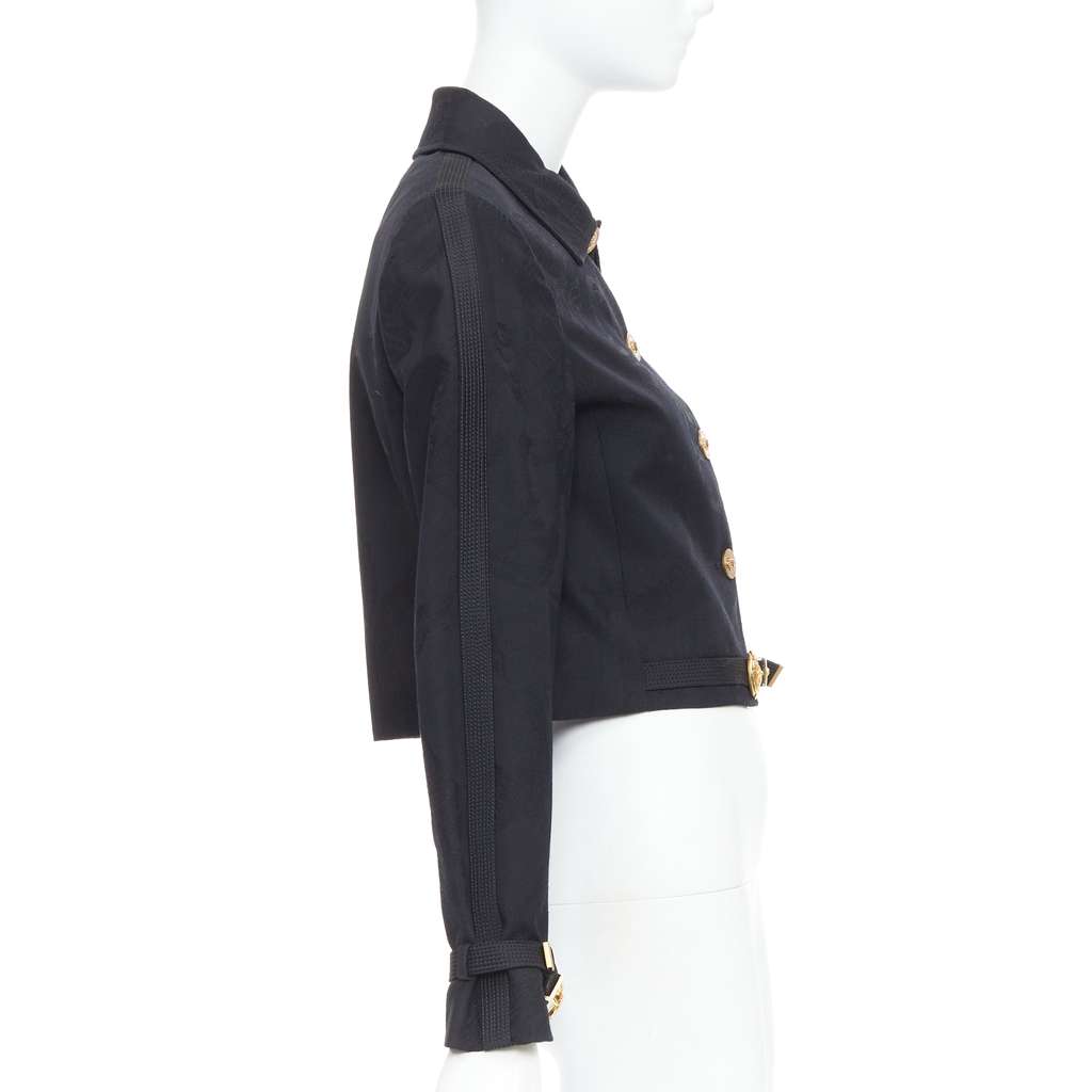 Versace Jacquard Barocco Jacket Black Wool Very good - Box View
