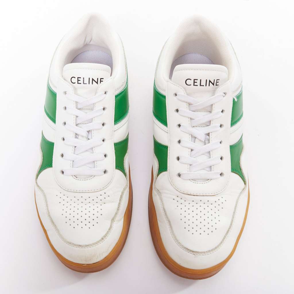 Celine Flash Green Sneakers White Leather Good - Inside View