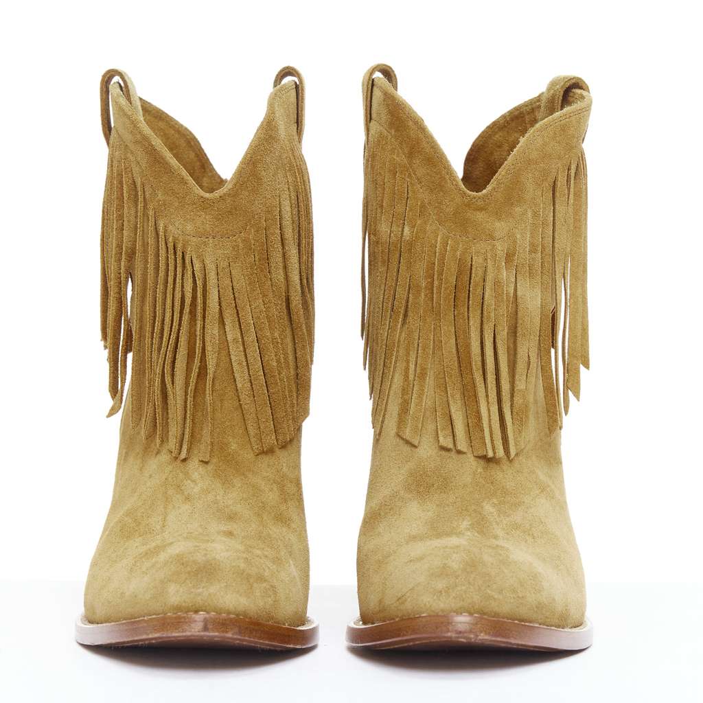 Saint Laurent New Western 80 Brown Suede Very good - Inside View