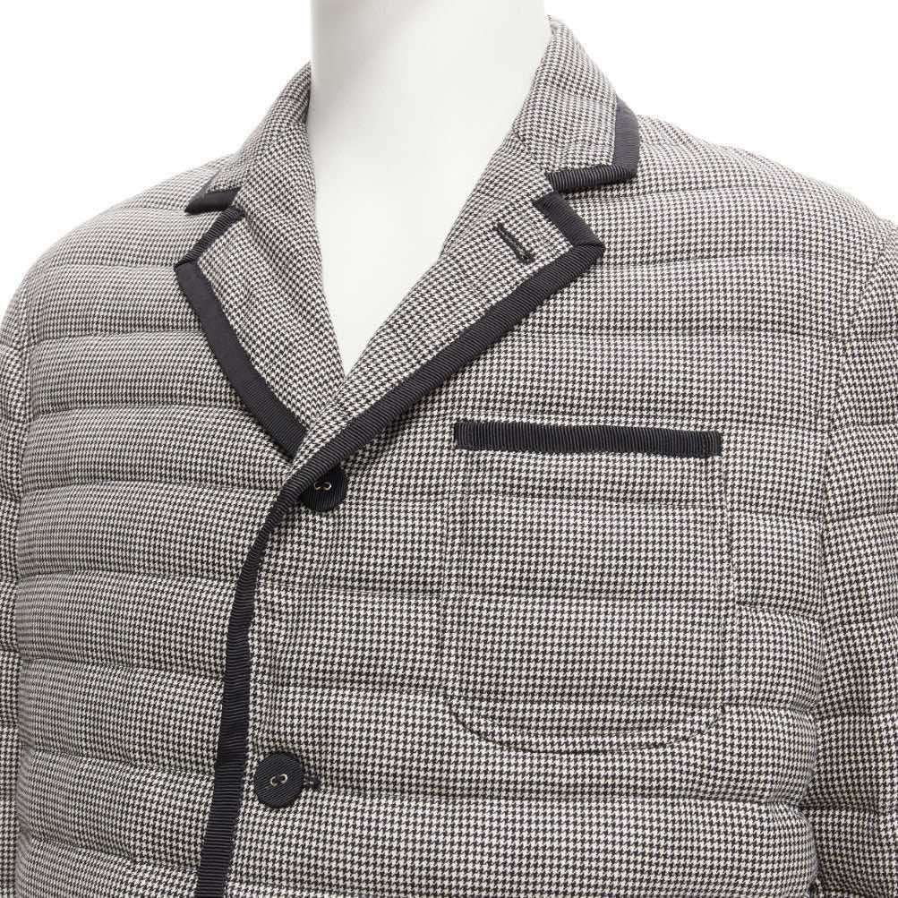 Thom Browne Houndstooth Trim Blazer Black Never worn - Back View
