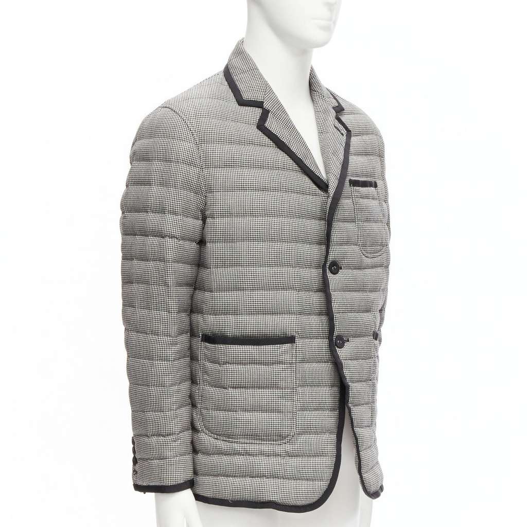 Thom Browne Houndstooth Trim Blazer Black Never worn - Inside View