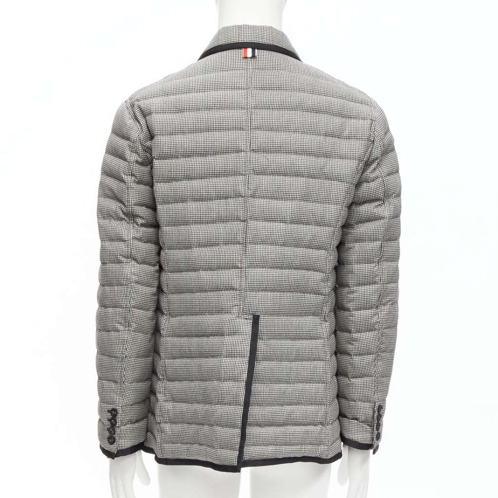 Thom Browne Houndstooth Trim Blazer Black Never worn - Box View