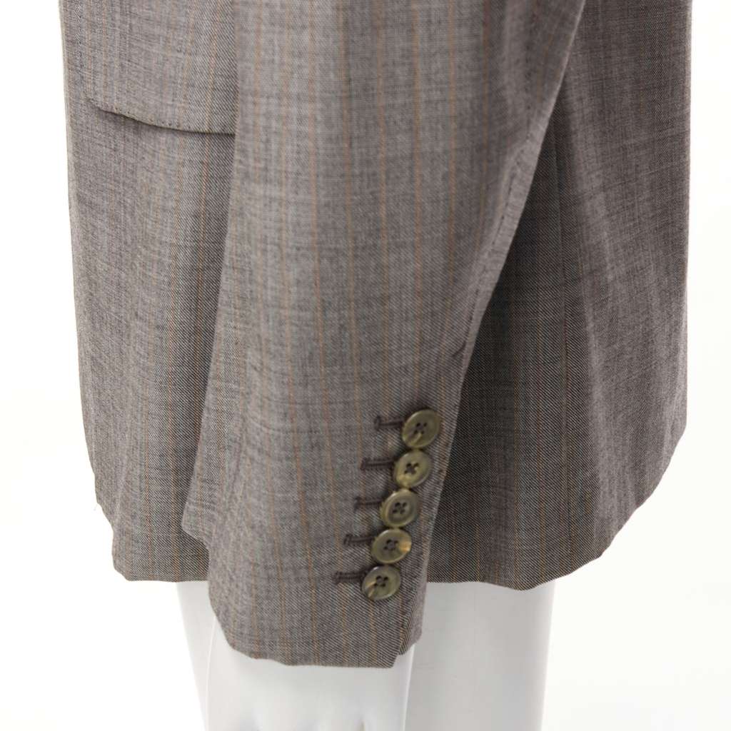 Gucci Checkered Boxy Blazer Grey Wool Never worn - Back View