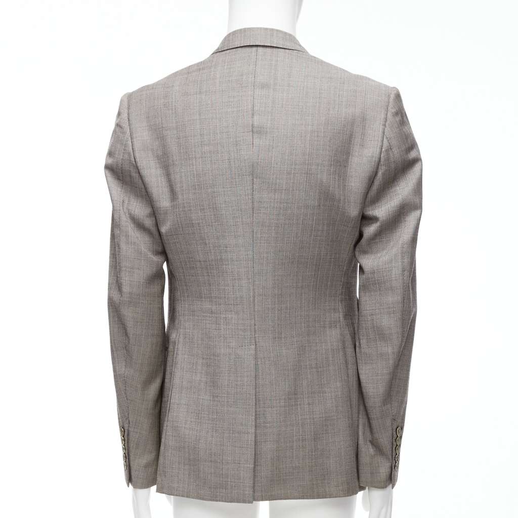 Gucci Checkered Boxy Blazer Grey Wool Never worn - Box View