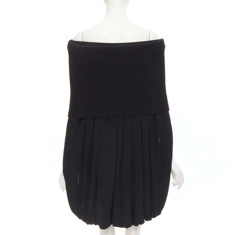 Burberry Cocoon Bubble Dress Black Viscose Never worn - Box View