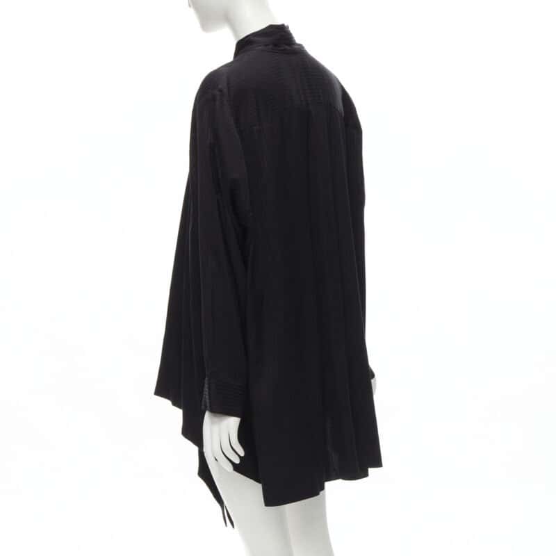 Balenciaga Pussy Bow Shirt Black Viscose Never worn - Box View