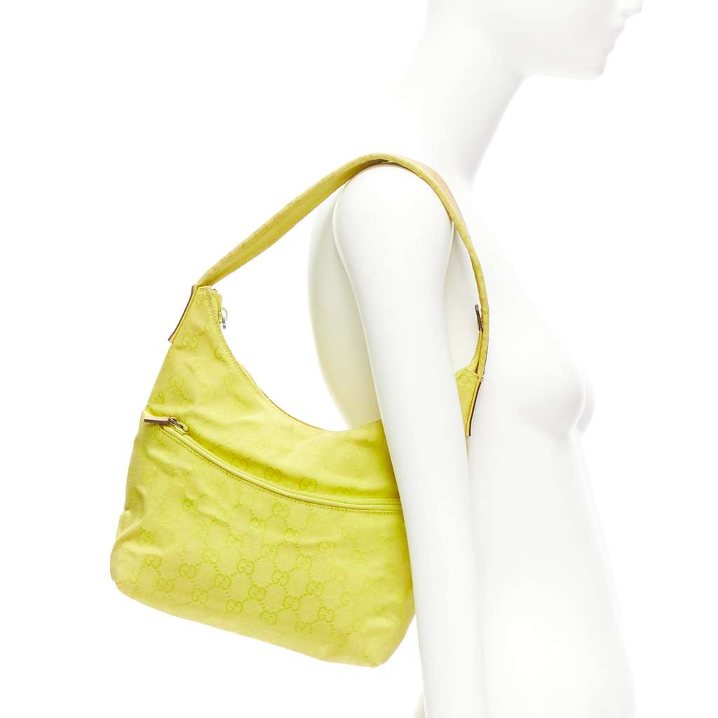 Gucci Twin Denim Bag Yellow Fair - Back View