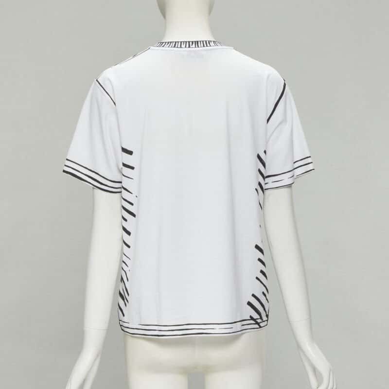 Fendi Illustration Logo Tee White Cotton Very good - Box View