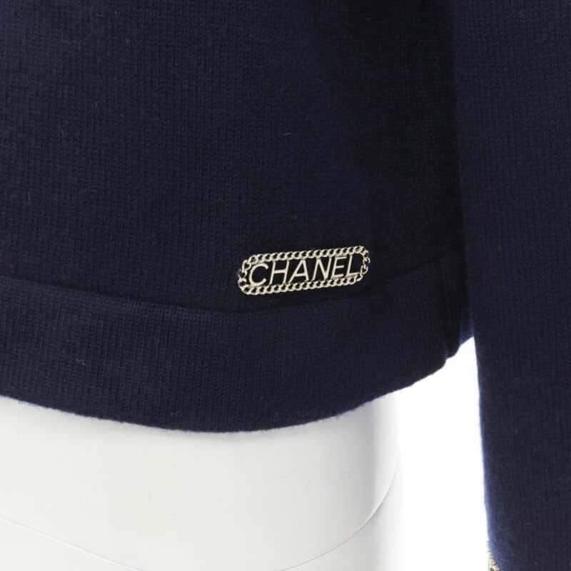 Chanel P62947 Navy Cashmere Never worn - Back View