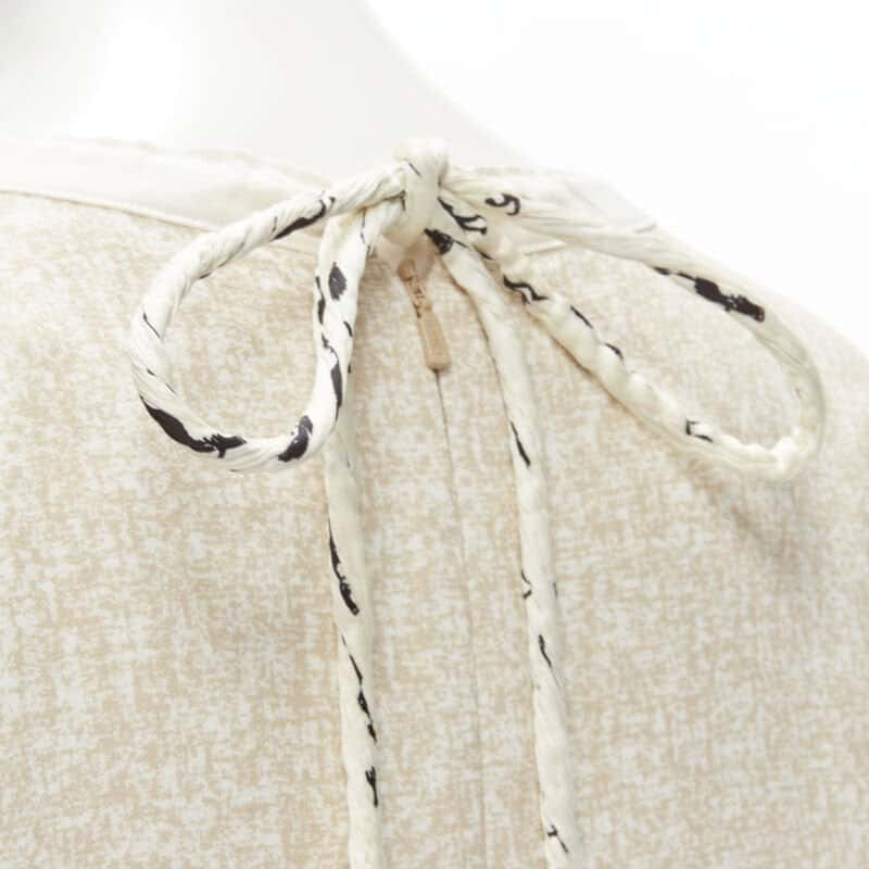 Chloé Crochet Layered Dress Beige Viscose Never worn, with tag - Back View