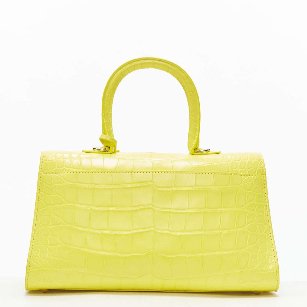 Delvaux Tempete Papillon Bag Yellow Leather Never worn - Box View