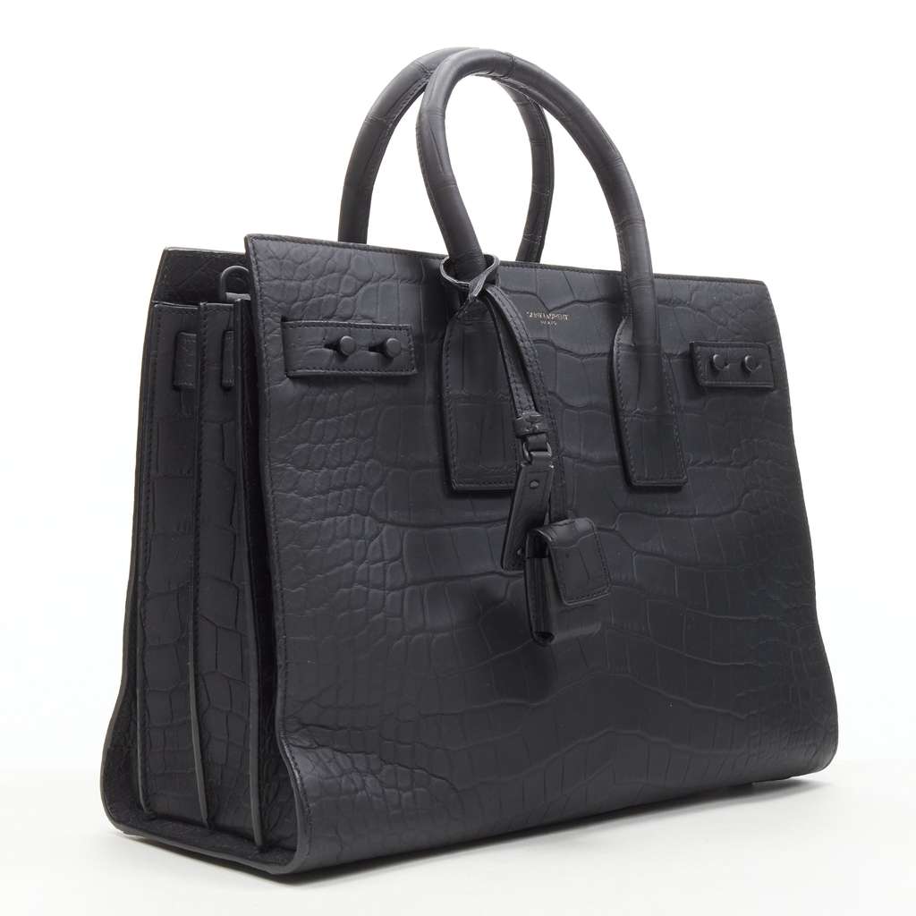 Saint Laurent Sac De Jour Small Black Leather Never worn - Inside View